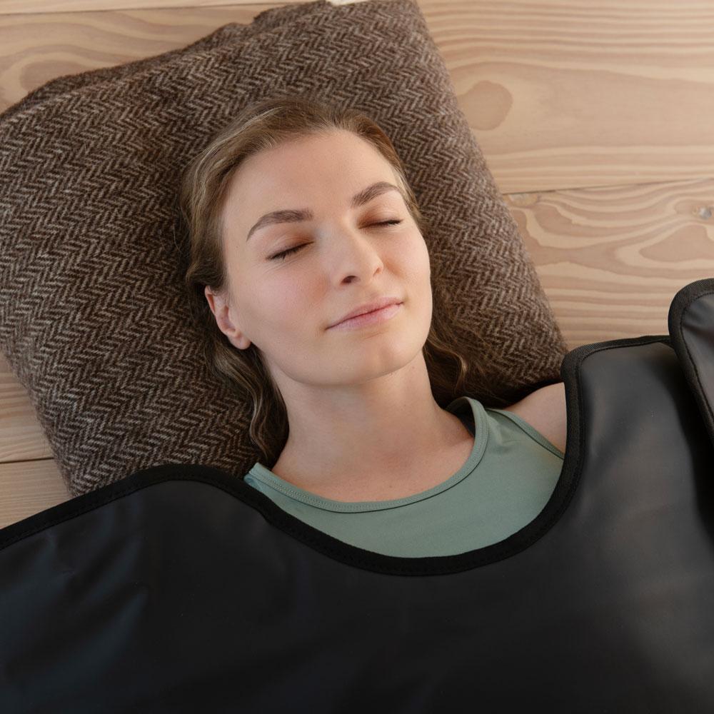 Fit & Fun Nordic Therm DeLuxe saunatæppe med tre zoner og 144 sten